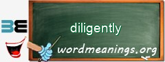 WordMeaning blackboard for diligently